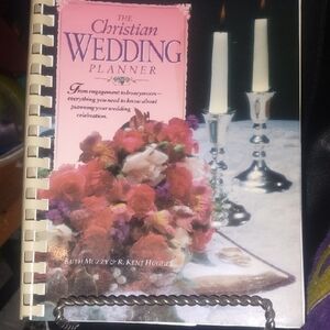 Christian Wedding Planner with Pink and White Floral Design